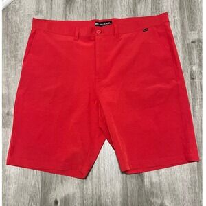 Travis Mathew red golf shorts, like new, size 42